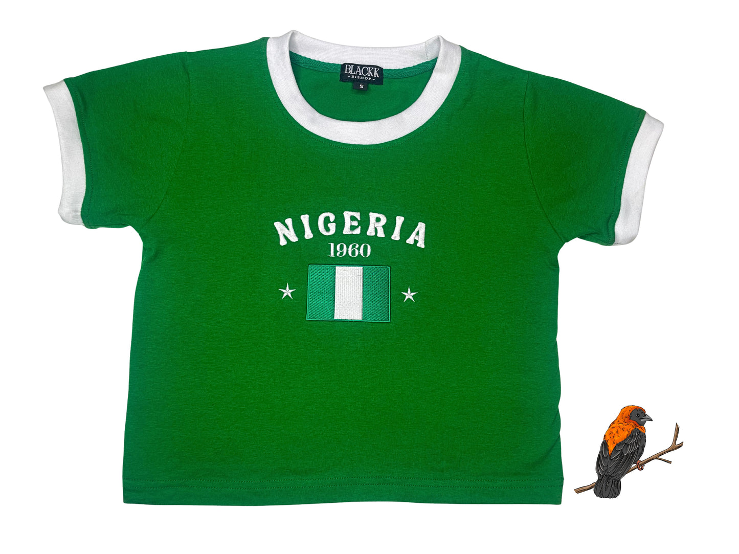 Nigerianisches Crop-T-Shirt