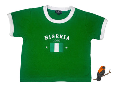 Nigerianisches Crop-T-Shirt