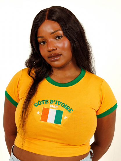 Cote D'voire Crop Top